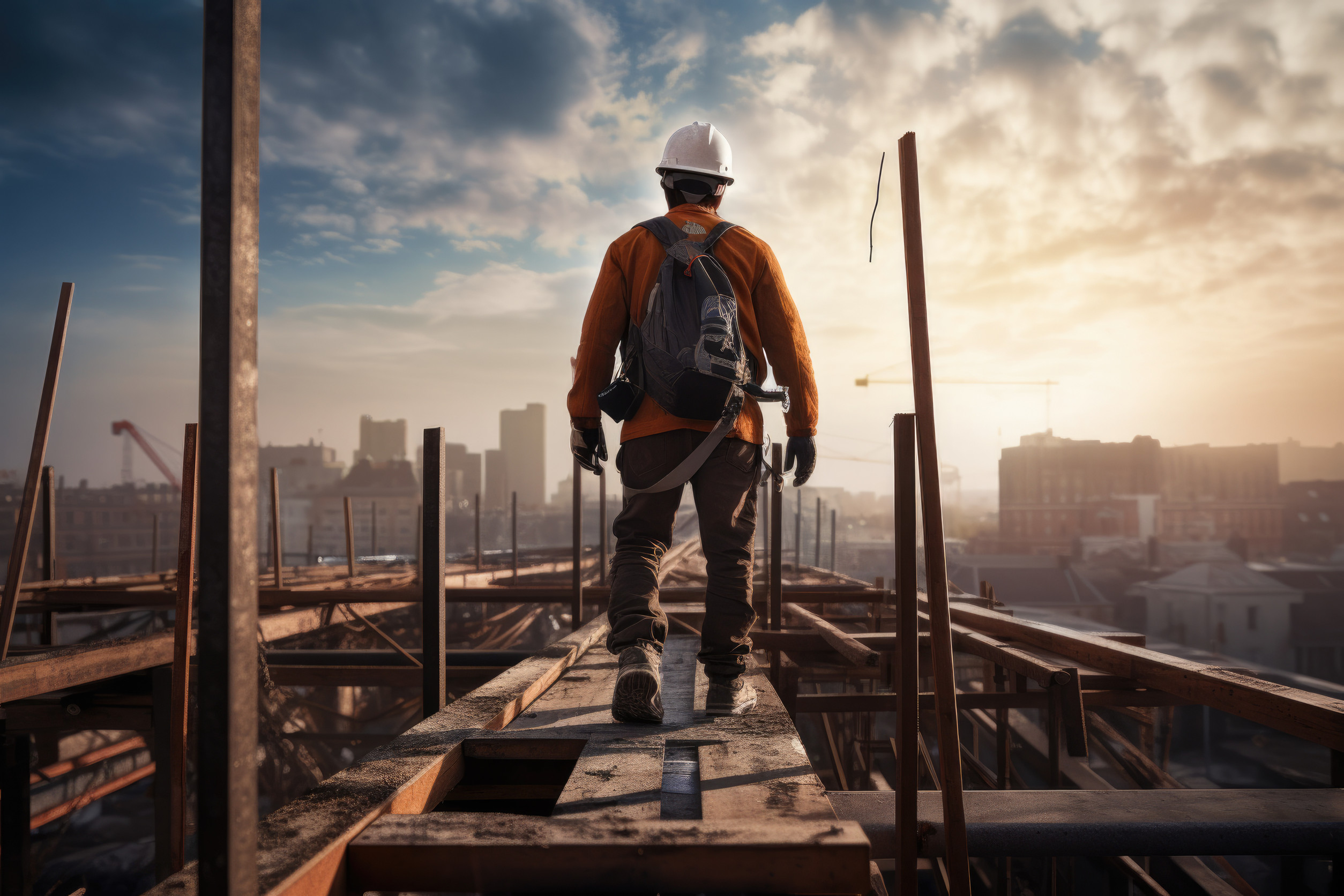 Construction executives reviewing succession and hiring strategies in a boardroom.